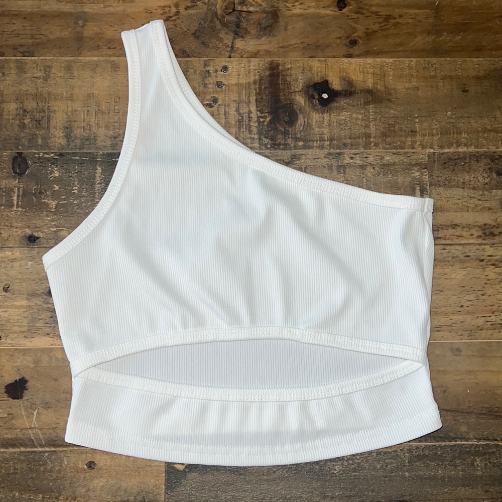 One Shoulder Crop Top